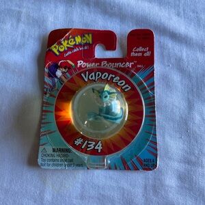 Pokemon Vaporeon Power Bouncer Ball — Red and Blue Packaging